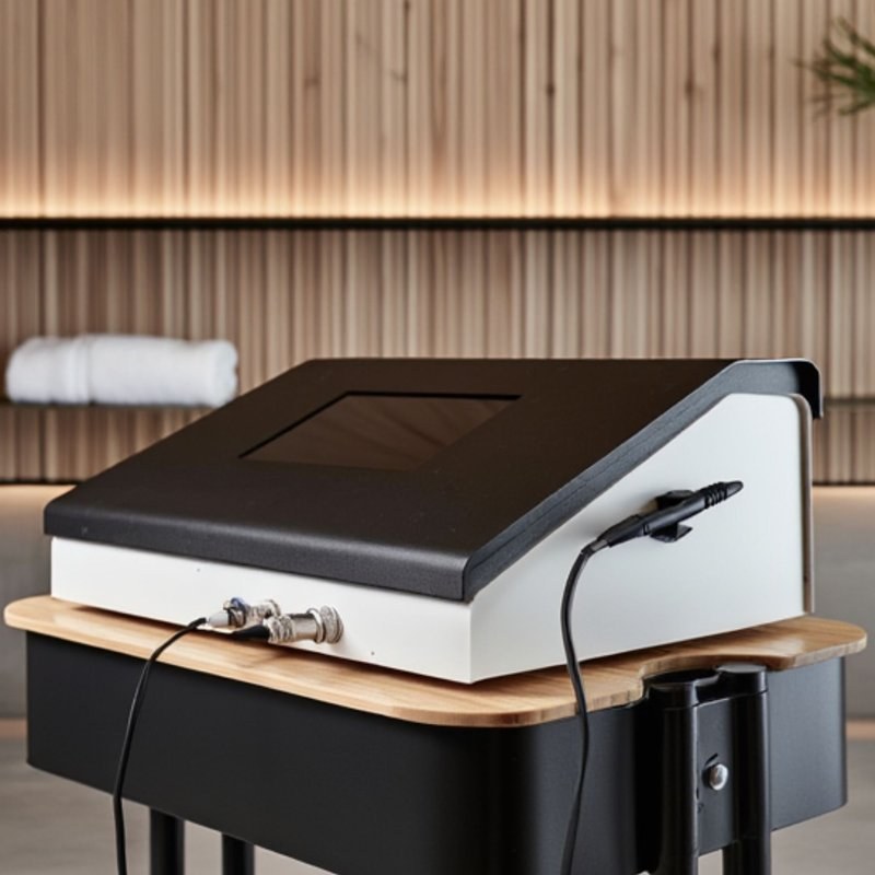 Appareil Épilise sur chariot bambou cabinet thermolyse professionnel