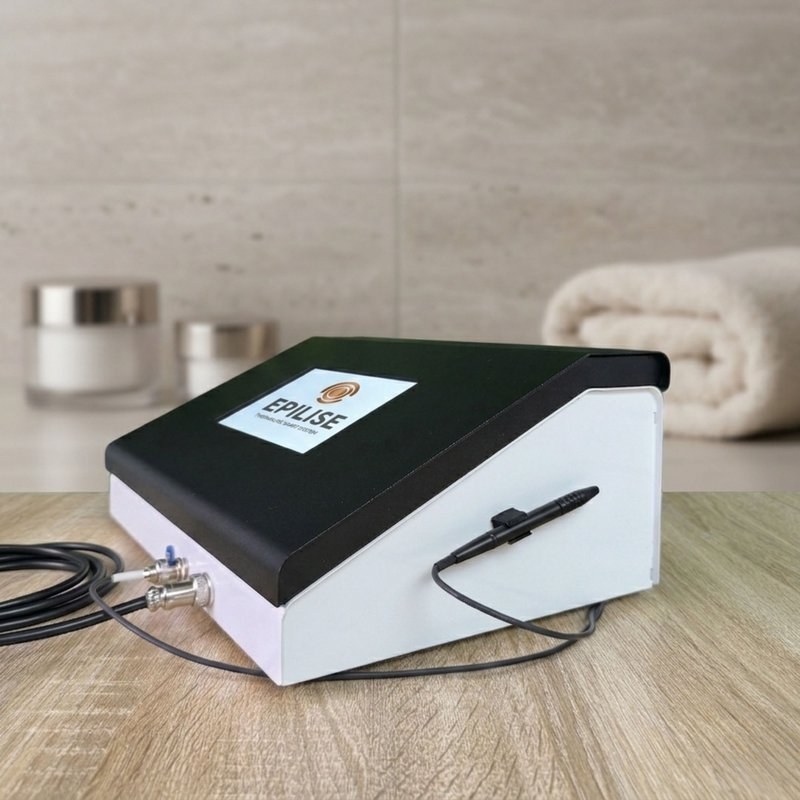 Appareil Épilise vue côté connexions stylet thermolyse